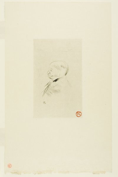 Porträtt av en man av Henri de Toulouse Lautrec