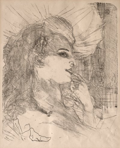 Porträts von Schauspielern und Schauspielerinnen: Dreizehn Lithografien: Anna Held von Henri de Toulouse-Lautrec