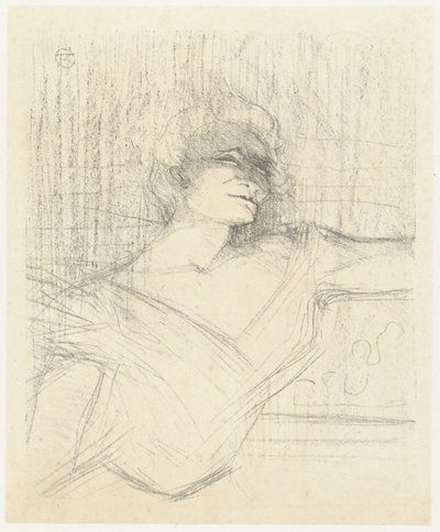 Portret van skådespelerskan Yvette Guilbert i Dans la Glu Yvette Guilbert i limmet Yvette Guilbert: Engelsk serie (serietitel) av Henri de Toulouse Lautrec