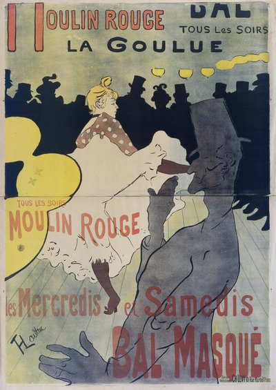 Affisch för "Moulin Rouge", 1891 av Henri de Toulouse Lautrec