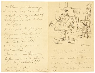Princeteau och Lautrec av Henri de Toulouse Lautrec