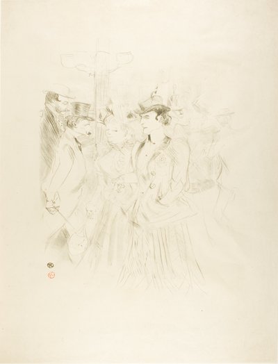 Promenad av Henri de Toulouse Lautrec
