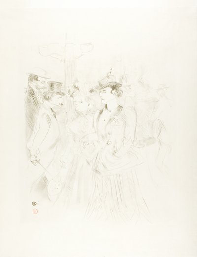 Promenad av Henri de Toulouse Lautrec