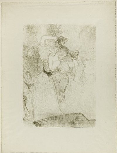 Bakifrån av Lender Dancing the Bolero i Chilpéric av Henri de Toulouse Lautrec