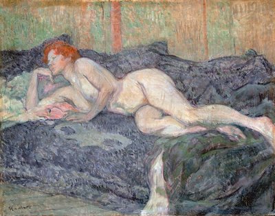 Liggande naken, 1897 av Henri de Toulouse Lautrec