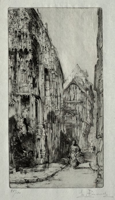 Saint-Etienne des Tonneliers i Rouen av Henri de Toulouse Lautrec