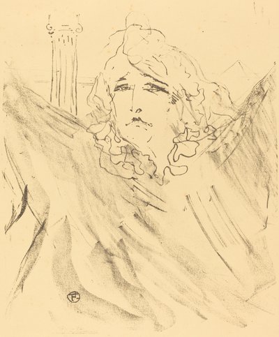 Sarah Bernhardt i "Cleopatra" (Sarah Bernhardt i "Cleopatra") av Henri de Toulouse Lautrec