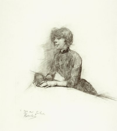 Sittande kvinna, c.1887 av Henri de Toulouse Lautrec