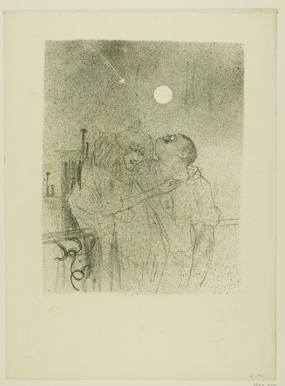 Shooting Stars, från Melodies av Désiré Dihau av Henri de Toulouse Lautrec
