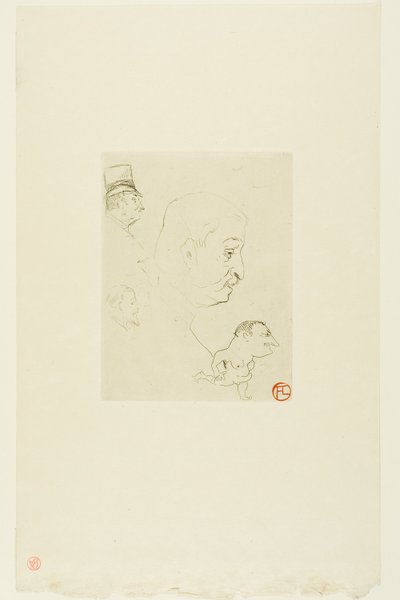 Skiss av Henri de Toulouse Lautrec