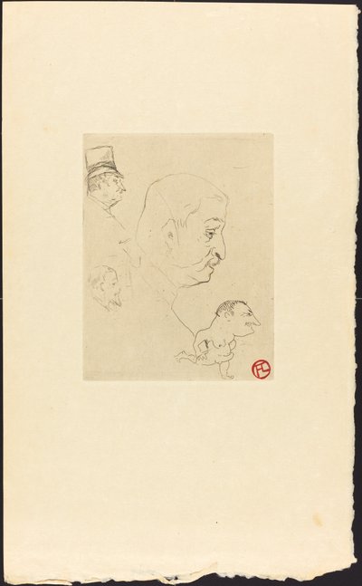 Skiss Croquis, 1898. av Henri de Toulouse Lautrec