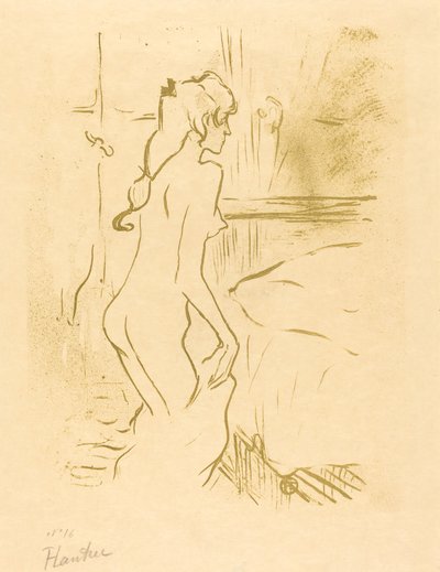 Studie av en kvinna (Etude de femme) av Henri de Toulouse Lautrec