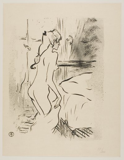Studie av en kvinna av Henri de Toulouse Lautrec