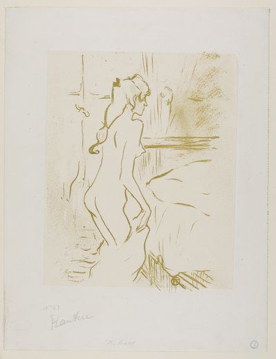 Studie av en kvinna av Henri de Toulouse Lautrec