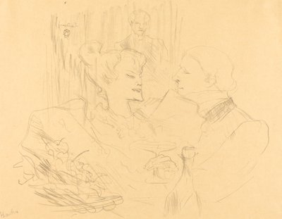 Kvällsmat i London av Henri de Toulouse Lautrec