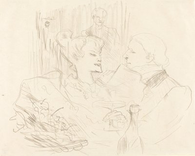 Kvällsmat i London av Henri de Toulouse Lautrec