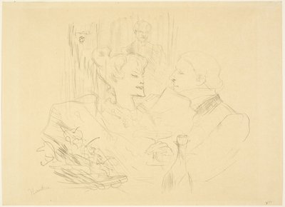 Kvällsmat i London av Henri de Toulouse Lautrec