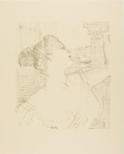 Sybil Sanderson, från Tretton litografier av Henri de Toulouse Lautrec