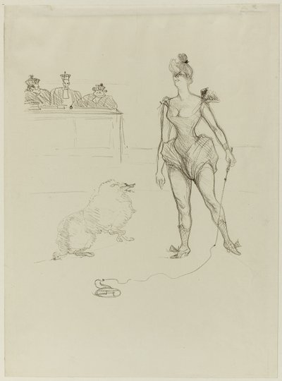 Djurtämjaren inför domstolen av Henri de Toulouse Lautrec