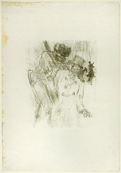 Gripandet av Schlomé Fuss, från Au Pied du Sinaï av Henri de Toulouse Lautrec