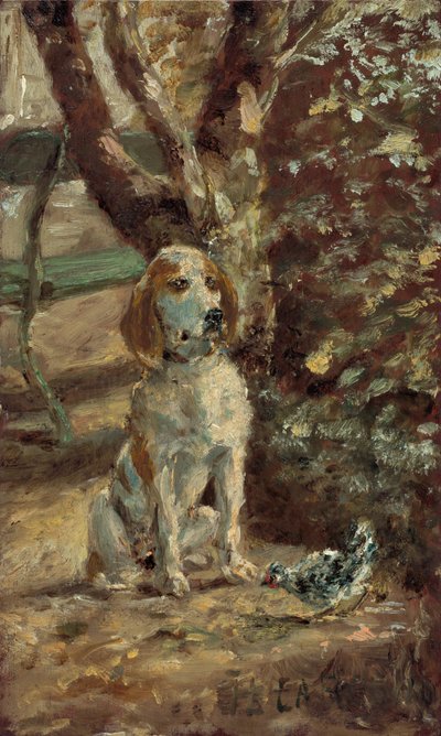 Konstnärens hund Flèche, ca. 1881. av Henri de Toulouse Lautrec
