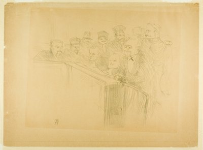 The Arton Trial (första plattan) av Henri de Toulouse Lautrec