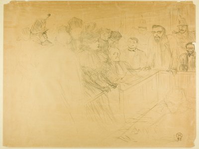 Der Arton-Prozess (dritte Platte) von Henri de Toulouse-Lautrec