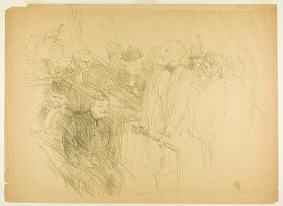 The Arton Trial, Ribot som ger bevis (andra plattan) av Henri de Toulouse Lautrec