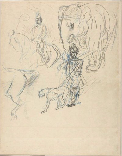 Rajahs Cortege av Henri de Toulouse Lautrec