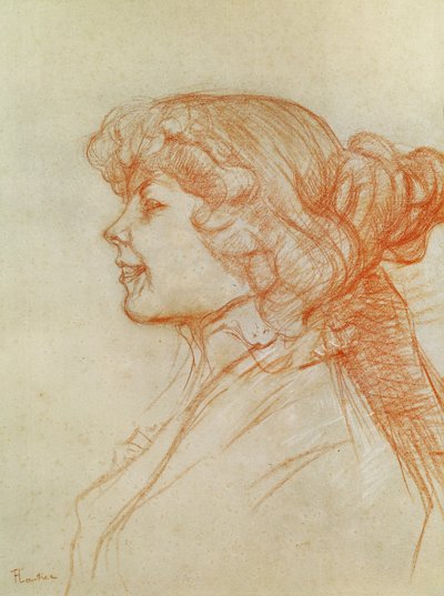 The English Girl at the Star i Le Havre, 1899 (krita på papper) av Henri de Toulouse Lautrec