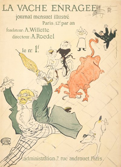 Den arga kon, 1896 av Henri de Toulouse Lautrec