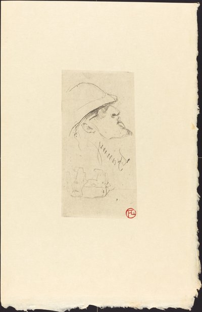 The Explorer Vicomte de Brettes (Explorer L.J. Vicomte de Brettes?) av Henri de Toulouse Lautrec