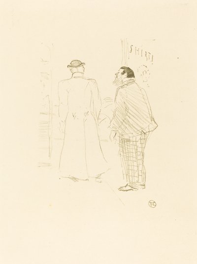 Den första säljaren av Jourdan och Brown Den första säljaren av Jourdan och Brown, 1897. av Henri de Toulouse Lautrec