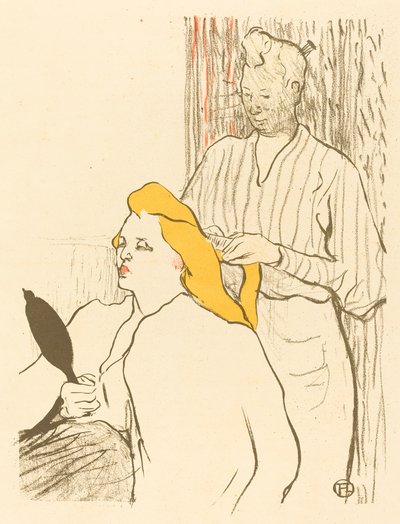Frisören - Program för Théâtre Libre av Henri de Toulouse Lautrec
