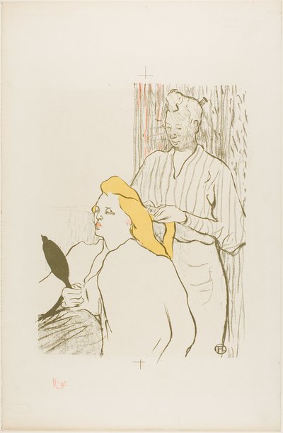 Frisören, Program för Théâtre Libre av Henri de Toulouse Lautrec