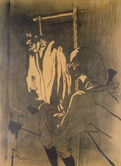 The Hanging, en affisch som illustrerar ett avsnitt av Calas-affären enligt romanen av A. Siegel, 