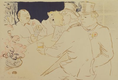 The Irish and American Bar, rue Royale, för The Chap Book, 1895 av Henri de Toulouse Lautrec