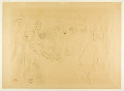 Lebaudy-rättegången, Mademoiselle Marsy ger bevis av Henri de Toulouse Lautrec