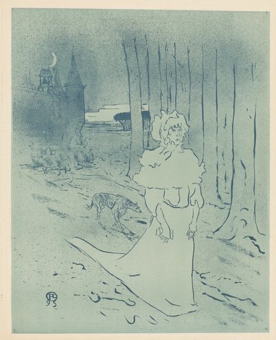 Herrgårdsdamen eller omen (The Chatelaine eller Toxin) av Henri de Toulouse Lautrec