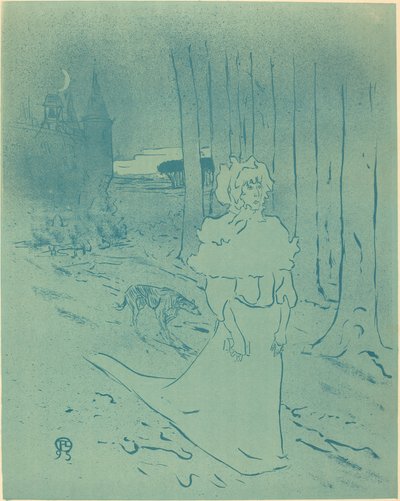 Herrgårdsdamen eller omen (The Chatelaine eller Toxin) av Henri de Toulouse Lautrec