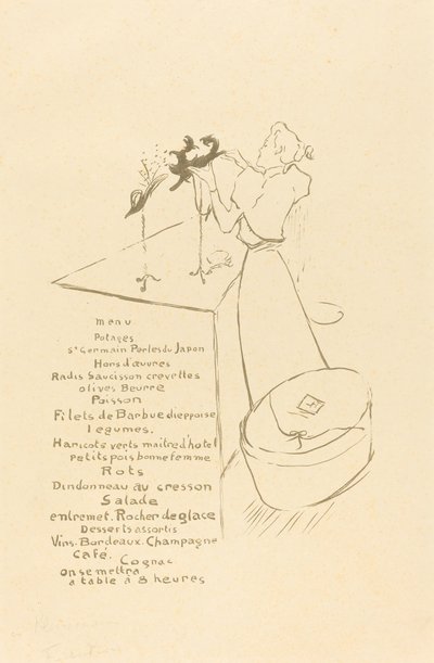 The Milliner (The Milliner - Renée Vert) av Henri de Toulouse Lautrec
