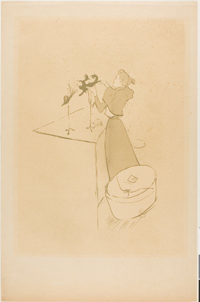 Die Modistin, Renée Vert von Henri de Toulouse-Lautrec