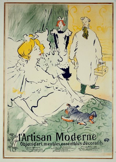 Den moderna hantverkaren, 1896 av Henri de Toulouse Lautrec