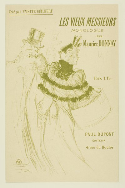 De gamla herrarna av Henri de Toulouse Lautrec