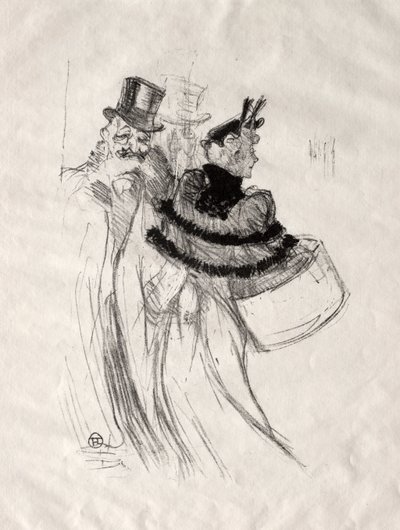 De gamla herrarna av Henri de Toulouse Lautrec