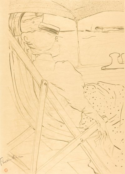 Passageraren från hytt 54 - segling i en yacht av Henri de Toulouse Lautrec