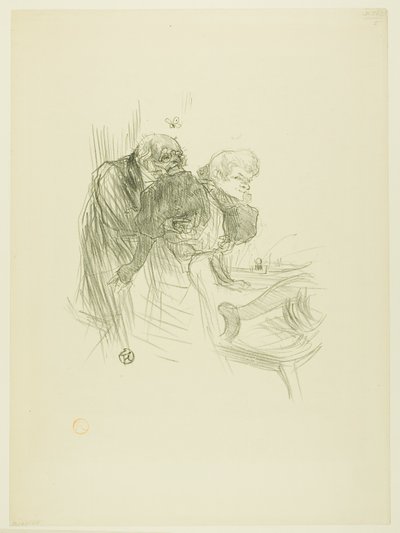 De polska judarnas bön, från Au Pied du Sinaï av Henri de Toulouse Lautrec