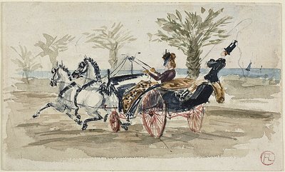 Die Promenade des Anglais in Nizza von Henri de Toulouse-Lautrec