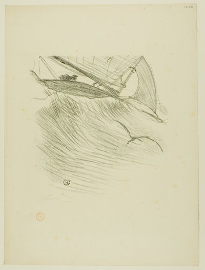 Havssvalorna, från Melodier av Désiré Dihau av Henri de Toulouse Lautrec