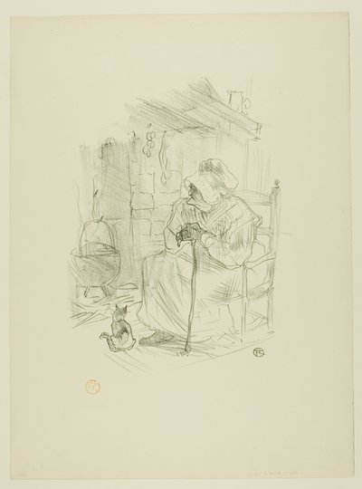 The Secret, från Mélodies de Désiré Dihau av Henri de Toulouse Lautrec